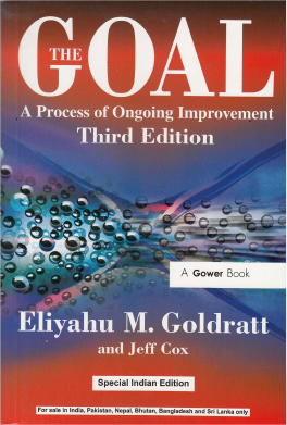 The Goal by Eliyahu M Goldratt and Jeff Cox