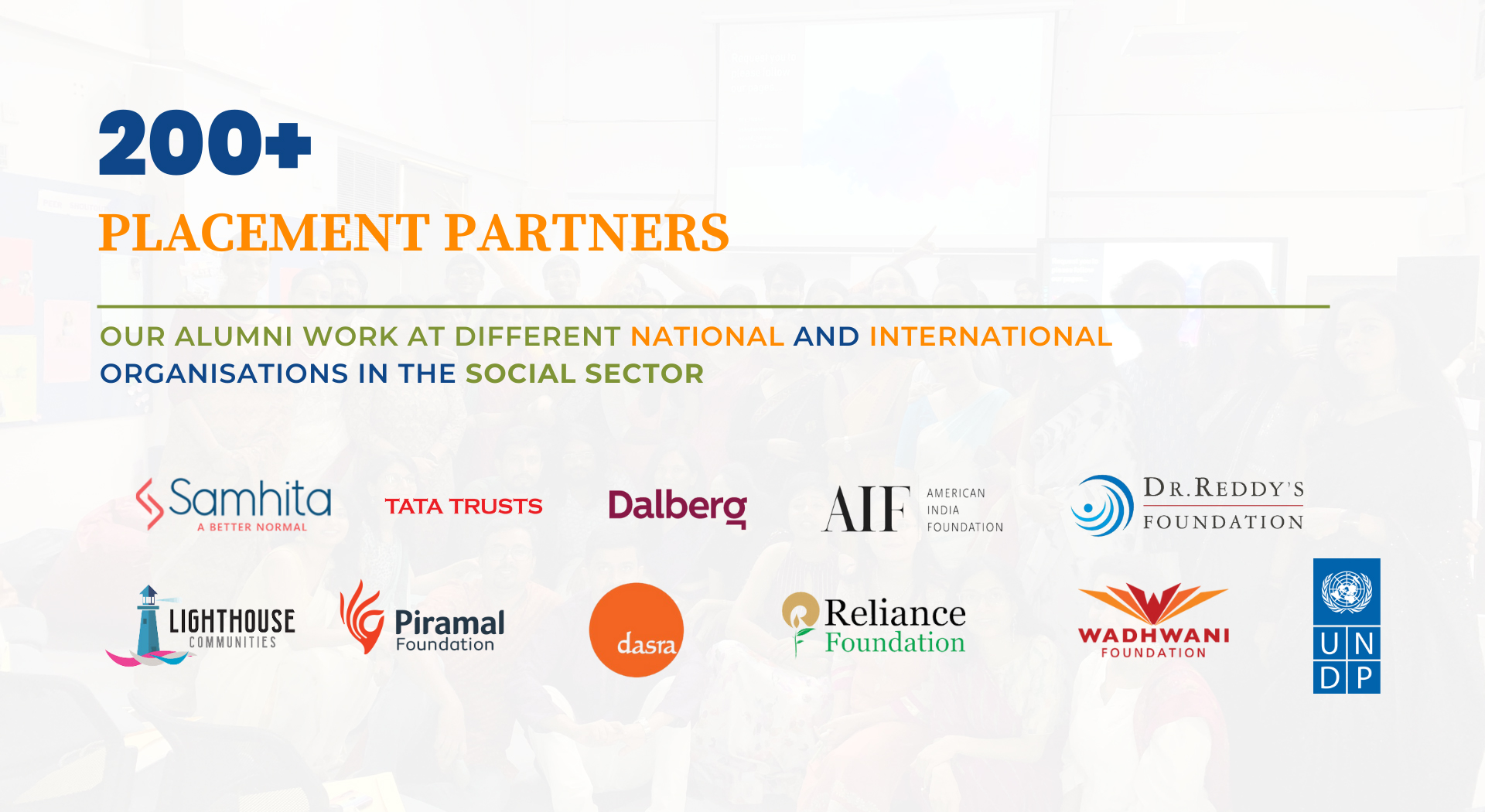 200+ PLACEMENT PARTNERS