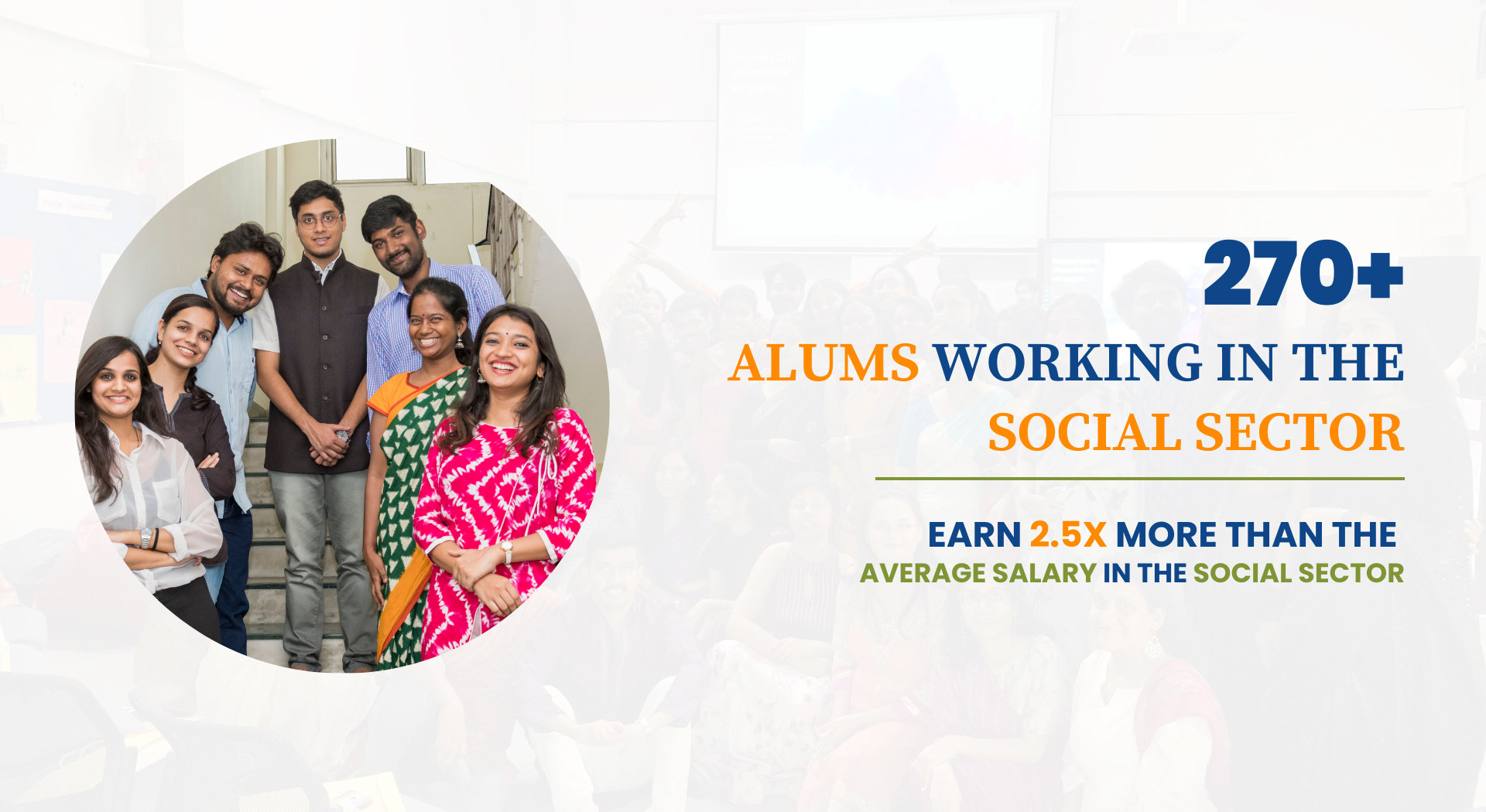270+ ALUMS WORKING IN THE SOCIAL SECTOR