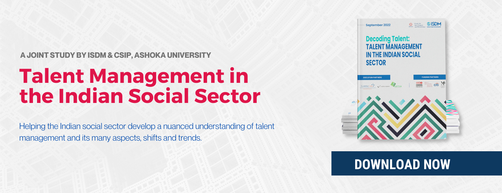 Talent Management in the Indian Social Sector: a joint study by ISDM, CSIP and Ashoka University Image
