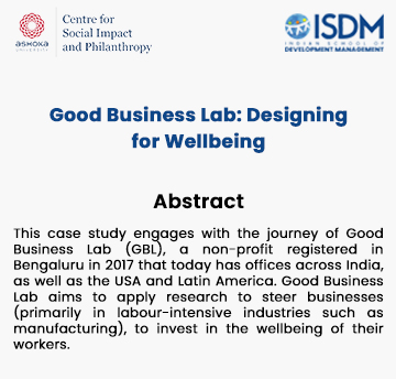 Good Business Lab: Designing for Wellbeing Image