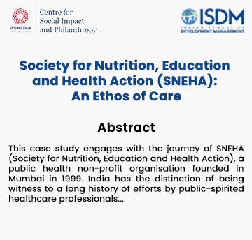 Society for Nutrition, Education and Health Action (SNEHA): An Ethos of Care Image