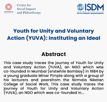 Youth for Unity and Voluntary Action (Yuva): Instituting an Ideal Image